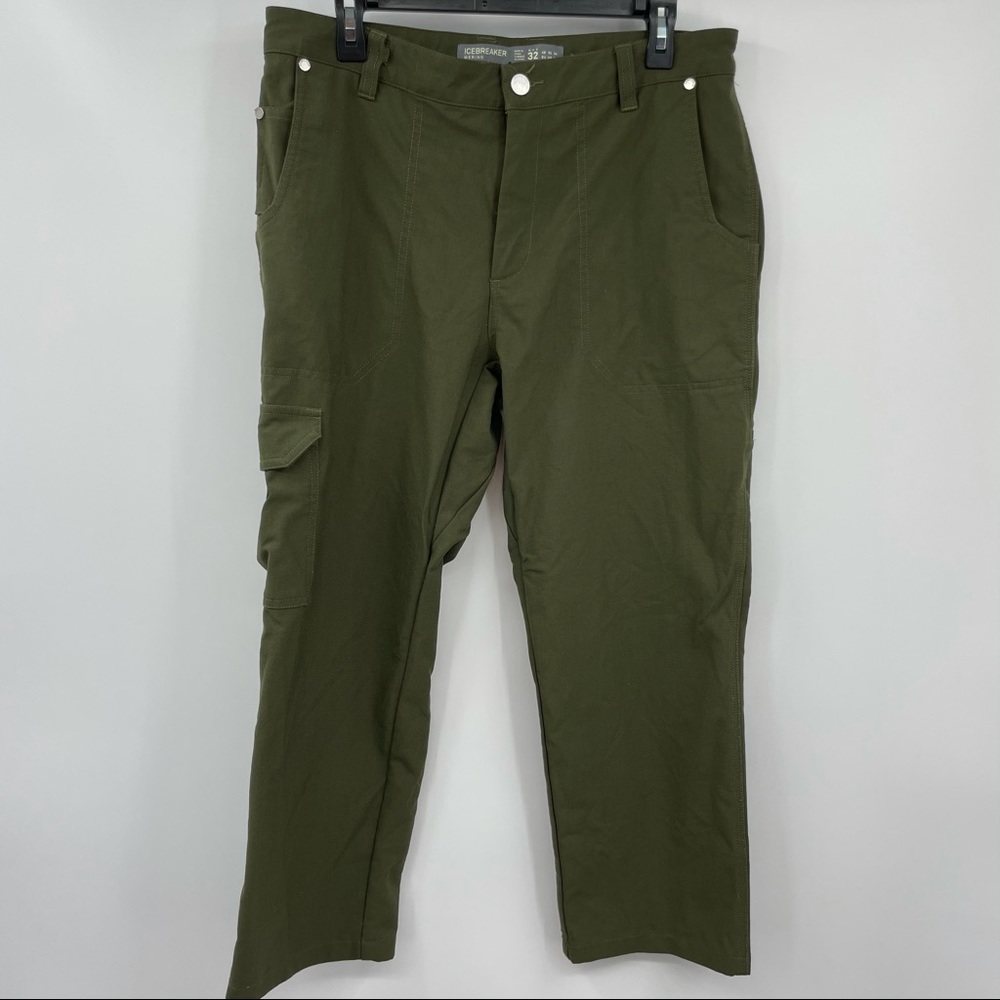 Icebreaker Merino Men’s Olive Green Pants Size 32